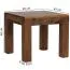 Kleiner Couchtisch / Beistelltisch aus Sheesham Massivholz Apolo 152, Farbe: Sheesham Gebeizt - Abmessungen: 40 x 45 x 45 cm (H x B x T)