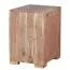 Nachtkommode aus Akazie Massivholz, Farbe: Akazie - Abmessungen: 60 x 50 x 40 cm (H x B x T), ideal für Boxspringbetten geeignet