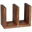 Beistelltisch in E Form Apolo 179, Farbe: Sheesham - Abmessungen: 60 x 30 x 45 cm (H x B x T), aus Sheesham Massivholz