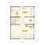 Ferienhaus F34 mit 2 Etagen | 65,3 m² | 92 mm Blockbohlen | Naturbelassen | Inkl. Fußboden & Fenster 1-Hand-Dreh-Kippsystematik