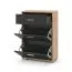 Schuhschrank Stepino | Farbe: Eiche Artisan / Anthrazit matt | 2 Klippfächer | 1 Schublade |Garderobe | 60 x 30 x 88,5 cm | Flur