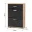 Schuhschrank Stepino | Farbe: Eiche Artisan / Anthrazit matt | 2 Klippfächer | 1 Schublade |Garderobe | 60 x 30 x 88,5 cm | Flur