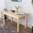 Tisch ausziehbar Kiefer massiv Vollholz natur Junco 236F (eckig) - Abmessung 90 x 140 / 210 cm