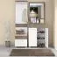 Spiegel Sagone 05, Farbe: Eiche Dunkelbraun - Abmessungen: 78 x 68 x 2 cm (H x B x T)
