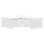 Jugendzimmer - Ecklowboard Marincho 13, Farbe: Weiß - Abmessungen: 35 x 105 x 106 cm (H x B x T)