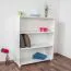 Regal Kiefer massiv Vollholz weiß lackiert Junco 52A - Abmessung 120 x 100 x 42 cm