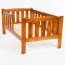 Kinderbett / Juniorbett Kiefer massiv Vollholz Eichefarben 96, inkl. Lattenrost - 90 x 160 cm (B x L)