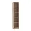 Bücherregal | Offenes Regal | Fafe 07 | Kaschmir / Eiche Cremona | Holzoptik | 4 Holzeinlegeböden | 5 Fächer | 185 x 36 x 34 cm | eckig | viel Platz