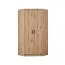 Eckkleiderschrank - Set E Fafe | 2-teilig | Farbe: Eiche Artisan / Schwarz | genügend Stauraum | Soft-Close-Funktion | Eckkleiderschrank | 1 offenes Fach
