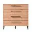 Modernes Schlafzimmer Komplett - Set B Crina, 6-teilig, ein Kleiderschrank, ein Doppelbett, zwei Nachtkommoden, eine Kommode und ein Spiegel, ABS-Kantenschutz