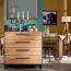 Modernes Schlafzimmer Komplett - Set B Crina, 6-teilig, ein Kleiderschrank, ein Doppelbett, zwei Nachtkommoden, eine Kommode und ein Spiegel, ABS-Kantenschutz