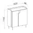 Wohnzimmer Set B | 3-teilig | Farbe: Eiche Mavelie / Macadamia | Push-to-open Funktion | Beine aus Metall | 1 Sideboard | 1 Highboard | 1 Kommode