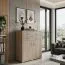Kommode Lorengau 05, Farbe: Sonoma Eiche - Abmessungen: 136 x 110 x 40 cm (H x B x T)