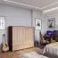 Schrank Kerema 15, Farbe: Nuss / Ulme / Gelb - Abmessungen: 120 x 130 x 41 cm (H x B x T)