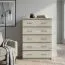Kommode Pamulang 06, Farbe: Sonoma Eiche - Abmessungen: 112 x 82 x 40 cm (H x B x T)