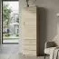 Schrank Pamulang 15, Farbe: Sonoma Eiche - Abmessungen: 200 x 52 x 40 cm (H x B x T)