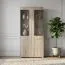Vitrine Kikori 19, Farbe: Sonoma Eiche - Abmessungen: 190 x 80 x 40 cm (H x B x T)