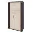 Schrank Aitape 05, Farbe: Sonoma Eiche dunkel / Sonoma Eiche hell - Abmessungen: 145 x 80 x 40 cm (H x B x T)