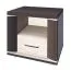 Nachtkommode Aitape 13, Farbe: Sonoma Eiche dunkel / Sonoma Eiche hell - Abmessungen: 43 x 50 x 40 cm (H x B x T)