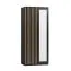 Kleiderschrank mit viel Stauraum Cikarang 12, Farbe: Schwarz / Eiche - Abmessungen: 200 x 84 x 60 cm (H x B x T)
