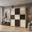 Schiebetürenschrank / Kleiderschrank Rabaul 37, Farbe: Sonoma Eiche hell / Sonoma Eiche dunkel - Abmessungen: 210 x 170 x 60 cm (H x B x T)