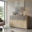 Kommode Ciomas 03, Farbe: Sonoma Eiche / Grau - Abmessungen: 104 x 130 x 40 cm (H x B x T)