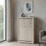 Kommode Kundiawa 07, Farbe: Sonoma Eiche hell / Sonoma Eiche dunkel - Abmessungen: 140 x 80 x 40 cm (H x B x T)