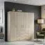 Drehtürenschrank / Kleiderschrank Sepatan 08, Farbe: Sonoma Eiche - Abmessungen: 210 x 200 x 60 cm (H x B x T)
