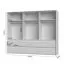 Kleiderschrank mit Spiegel Papauta 13, Farbe: Kaschmir / Eiche dunkel - Abmessungen: 226 x 277 x 60 cm (H x B x T)