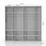 Schwebetürenschrank / Kleiderschrank Siumu 07, Farbe: Weiß / Weiß Hochglanz - 224 x 230 x 61 cm (H x B x T)
