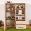 Kommode Curug 10, Farbe: Eiche / Buche hell - Abmessungen: 113 x 90 x 34 cm (H x B x T)