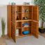 Kommode / Sideboard Jussara 01, Farbe: Bernstein, Eiche teilmassiv – 150 x 124 x 42 cm (H x B x T)