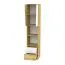 Schrank Sirte 05, Farbe: Eiche / Weiß matt - Abmessungen: 190 x 40 x 40 cm (H x B x T)