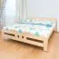 Jugendbett Milo 39 inkl. Lattenrost, Farbe: Natur, massiv - 180 x 200 cm (B x L)