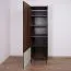 Schrank Mairenke 02, Farbe: Walnuss / Schwarz matt - Abmessungen: 191 x 59 x 55 cm (H x B x T)
