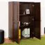 Kommode Kiefer Vollholz Junco 157, Walnussfarben, 140 x 89 x 41 cm, kleiner Schrank mit viel Stauraum, mit 3 geräumigen Fächern, robust und stabil