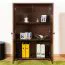 Kommode Kiefer Vollholz Junco 157, Walnussfarben, 140 x 89 x 41 cm, kleiner Schrank mit viel Stauraum, mit 3 geräumigen Fächern, robust und stabil
