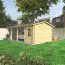Einzelcarport mit Geräteraum MA 55 | Fichten- und Kiefernholz | Grundfläche 23,48 m² | Carport mit Abstellraum | Satteldach | Einzeltür