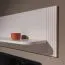 Wohnzimmer Komplett - Set A Aufaga | 6-teilig | Farbe: Kaschmir | dekorative Relief-Streifen | Soft Close System | Metallbeine