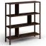 Regal | Farbe: Tabacco | 93 x 28 x 100 cm | Massivholz | 6 Fächer | Eichenholz geölt | Seille 07