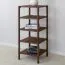 Regal | 4 Fächer | Massivholz | Eichenholz geölt | Farbe: Tabbaco | 43 x 43 x 100 cm | Seille 08