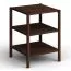 Regal | Eichenholz geölt | 2 Fächer | Höhe 60 cm | Massivholz | Farbe: Tabacco | 43 x 43 x 60 cm | Seille 10