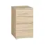 Kommode für Schreibtisch Tapachula, Farbe: Sonoma Eiche hell - Abmessungen: 75 x 46 x 50 cm (H x B x T), mit 4 Schubladen