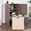 Jugendzimmer - Kommode Skalle 15, Farbe: Braun / Hellbraun - Abmessungen: 94 x 47 x 49 cm (H x B x T)