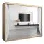 Schiebetürenschrank / Kleiderschrank Serbota 06 mit Spiegel, Farbe: Eiche Sonoma / Weiß matt - Abmessungen: 200 x 250 x 62 cm (H x B x T)