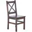 Stuhl Kiefer massiv Vollholz Nussfarben Junco 246 - Abmessungen: 95 x 44 x 49 cm (H x B x T)