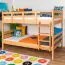Etagenbett 120 x 190 cm | Massivholz: Buche | Natur Lackiert | umbaubar in zwei Einzelbetten | Premium-Qualität | inkl. Rollroste Abbildung