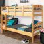 Stockbett 90 x 190 cm | Massivholz: Buche | Natur Lackiert | umbaubar in zwei Einzelbetten | Premium-Qualität | inkl. Rollroste Abbildung