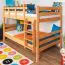 Etagenbett 120 x 190 cm | Massivholz: Buche | Natur Lackiert | umbaubar in zwei Einzelbetten | Premium-Qualität | inkl. Rollroste Abbildung
