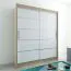 180 cm breiter Kleiderschrank mit 10 Fächern und 2 Türen | Farbe: Sonoma Eiche / Weiß Abbildung